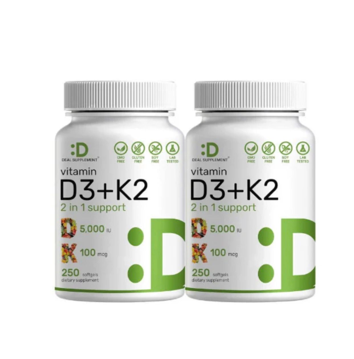 Vitamin D3 + K2 (5,000 IU)